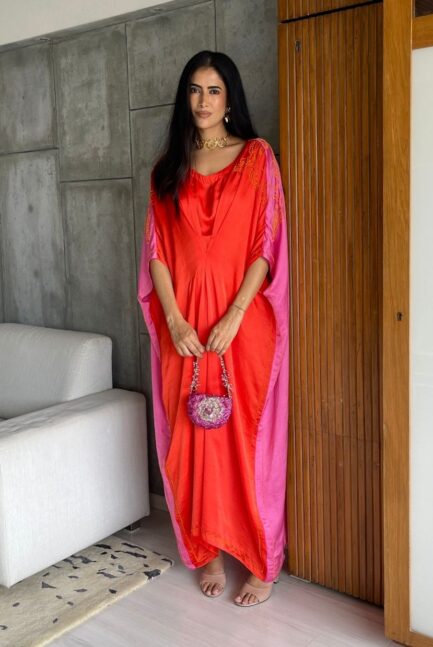 Alisha Pekha in Baawri Colorblock Kaftan Dress