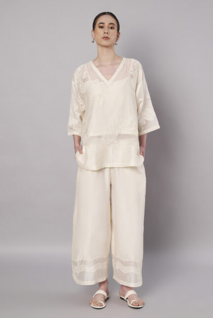 Garden Sheer Set - Ivory