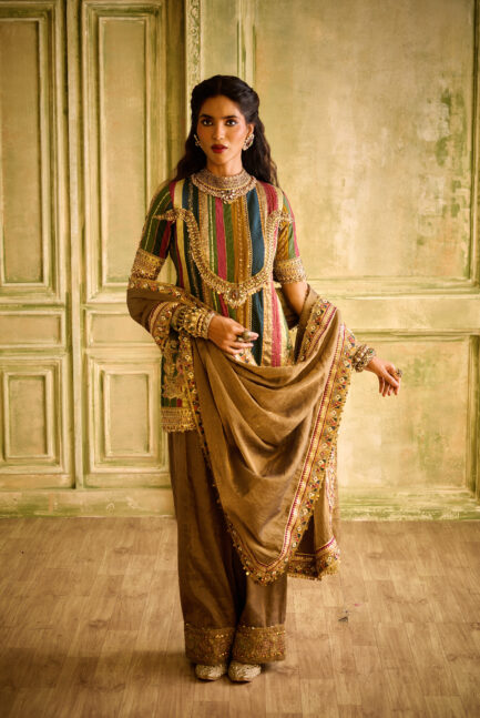 Virasat Short Kurta Set - Multicolor