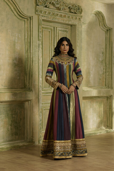 Ratna Necklace Anarkali - Teal